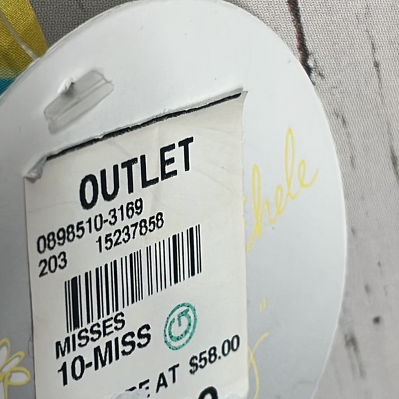 NWT Emma & Michele Floral Print Dress Size 10 Sleeveless - Picture 9 of 11